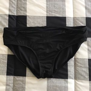 Athleta Bikini Bottom Black Size Large